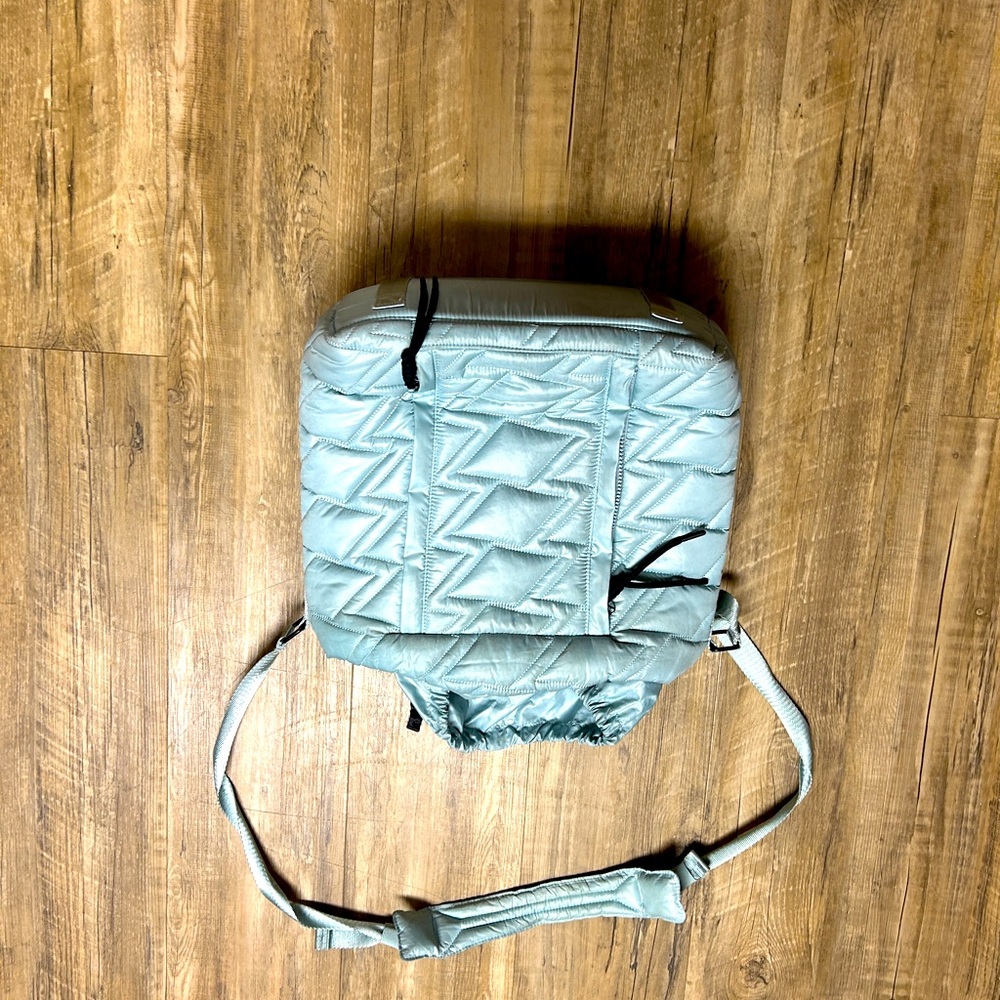Silver Quilted Shoulder Bag